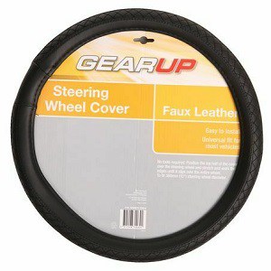 Gearup Faux Leather Steering Wheel Cover