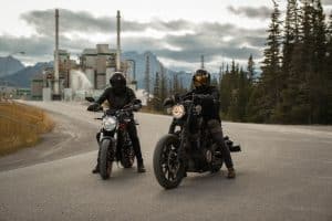 Motorbike Riders with Intercom Head Unit